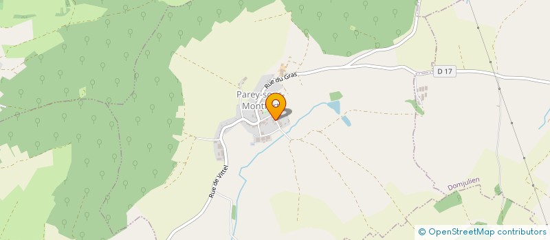 localisation de l'entreprise GROUPEMENT FONCIER RURALE DE LA PRELE  PAREY-SOUS-MONTFORT