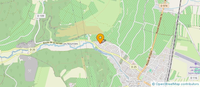 localisation de l'entreprise GROUPEMENT FONCIER VITICOLE AUX ALLOTS à NUITS-SAINT-GEORGES