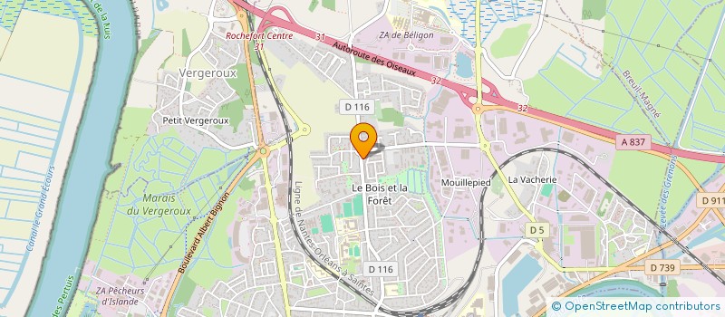 localisation de l'entreprise GROUPEMENT FONCIER VITICOLE BEAUFIEF DU MEDOC  ROCHEFORT