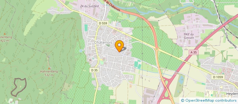 localisation de l'entreprise GROUPEMENT FONCIER VITICOLE BERNHARD DE CHATENOIS  CHATENOIS