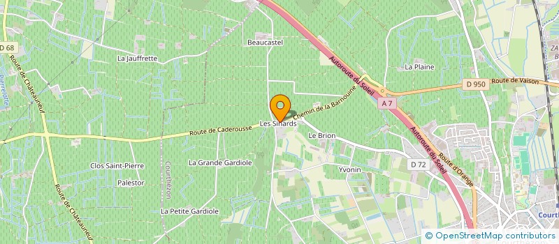 localisation de l'entreprise GROUPEMENT FONCIER VITICOLE BERTHET-RAYNE  COURTHEZON