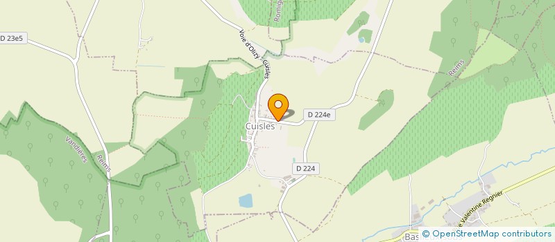 localisation de l'entreprise GROUPEMENT FONCIER VITICOLE CHAMPAGNE MOUSSE ET FILS  CUISLES