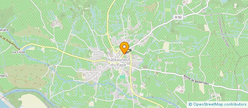 localisation de l'entreprise GROUPEMENT FONCIER VITICOLE CLOS SAINT JEAN  CHATEAUNEUF-DU-PAPE