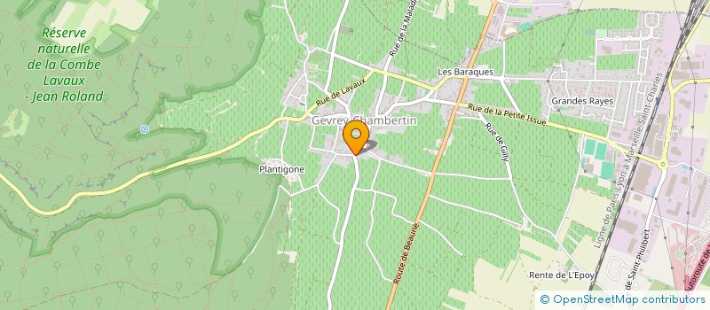 localisation de l'entreprise GROUPEMENT FONCIER VITICOLE DE CHAMPAGNE-BOURGOGNE HALL-JONES  GEVREY-CHAMBERTIN