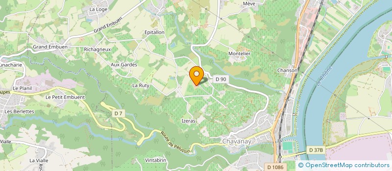 localisation de l'entreprise GROUPEMENT FONCIER VITICOLE DE LA ROUVIERE  CHAVANAY