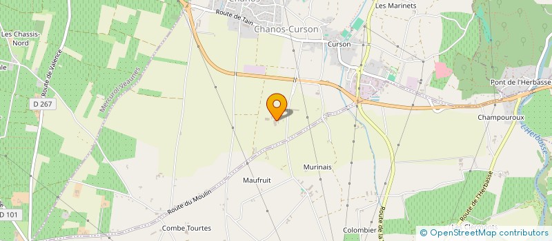 localisation de l'entreprise GROUPEMENT FONCIER VITICOLE DOMAINE CHEVALIER M ET N  CHANOS-CURSON