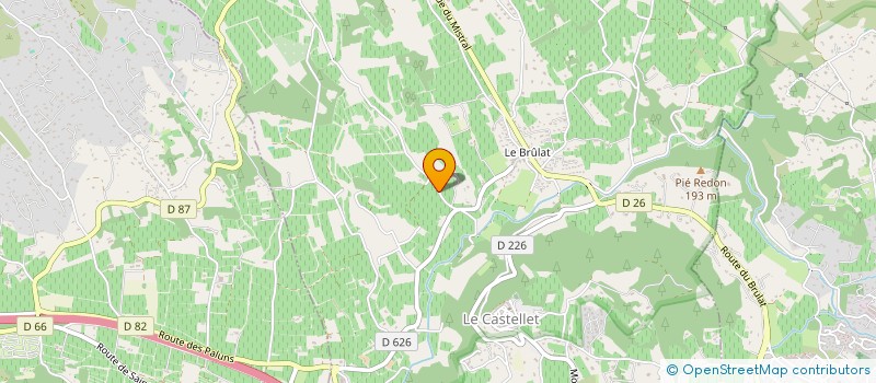 localisation de l'entreprise GROUPEMENT FONCIER VITICOLE DOMAINE DE L'OLIVETTE  LE CASTELLET