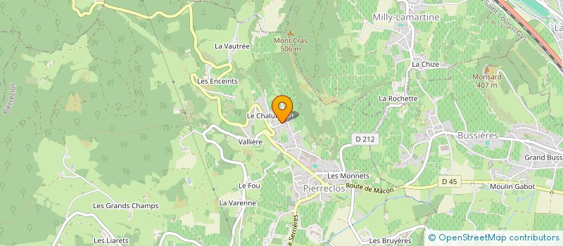 localisation de l'entreprise GROUPEMENT FONCIER VITICOLE DU CLOS DE MONT-RACHET  PIERRECLOS