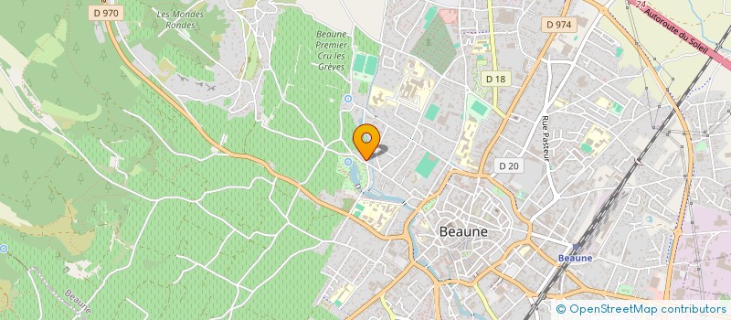 localisation de l'entreprise GROUPEMENT FONCIER VITICOLE DU FOULOT à BEAUNE