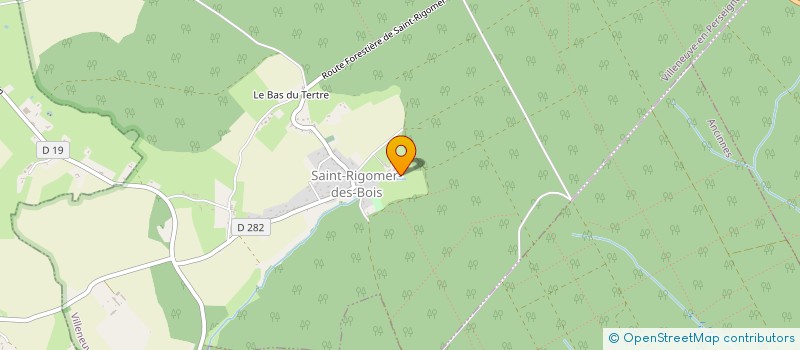 localisation de l'entreprise GROUPEMENT FONCIER VITICOLE DU MASSIF DE PERSEIGNE  VILLENEUVE-EN-PERSEIGNE