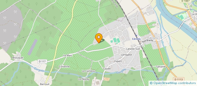 localisation de l'entreprise GROUPEMENT FONCIER VITICOLE DU SALUT  CERONS