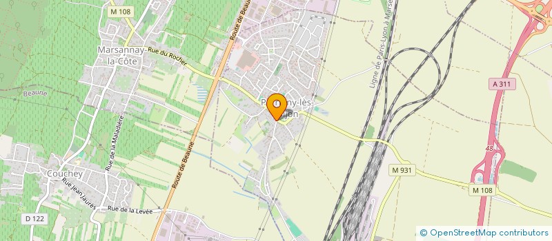 localisation de l'entreprise GROUPEMENT FONCIER VITICOLE FERNON  PERRIGNY-LES-DIJON