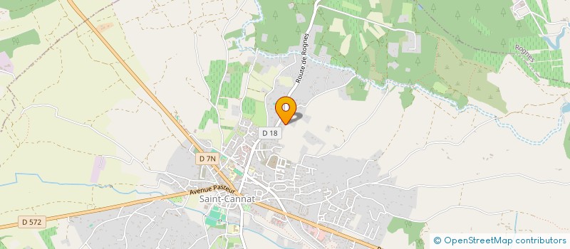 localisation de l'entreprise GROUPEMENT FONCIER VITICOLE JEAN-PAUL LUC  SAINT-CANNAT