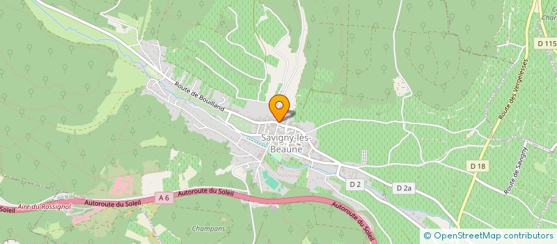 localisation de l'entreprise GROUPEMENT FONCIER VITICOLE LES CHEVRIERES  SAVIGNY-LES-BEAUNE