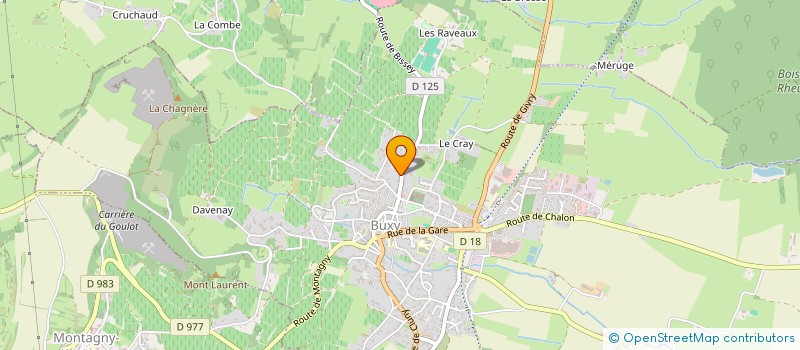 localisation de l'entreprise GROUPEMENT FONCIER VITICOLE LES COERES  BUXY