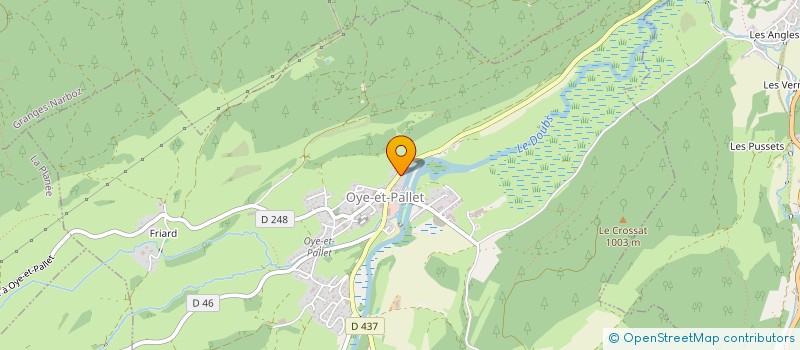 localisation de l'entreprise GROUPEMENT FONCIER VITICOLE LES CRAPOUSUETS  OYE-ET-PALLET