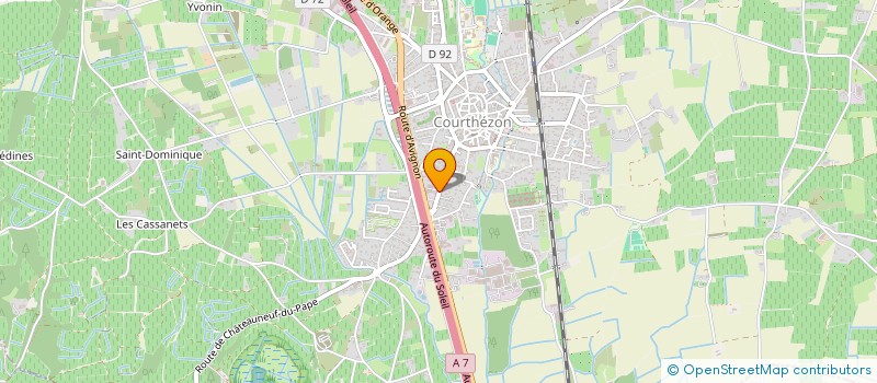 localisation de l'entreprise GROUPEMENT FONCIER VITICOLE LES HAUTS DE CRISTIA  COURTHEZON