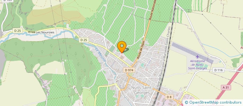 localisation de l'entreprise GROUPEMENT FONCIER VITICOLE LES PLATEAUX à NUITS-SAINT-GEORGES