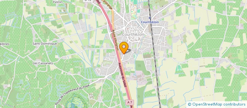 localisation de l'entreprise GROUPEMENT FONCIER VITICOLE LES VIGNES DE CRISTIA  COURTHEZON