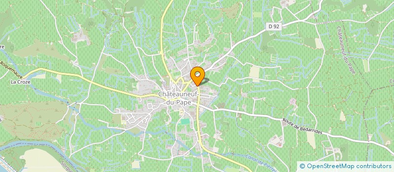 localisation de l'entreprise GROUPEMENT FONCIER VITICOLE LES VIGNES DE JULIETTE  CHATEAUNEUF-DU-PAPE