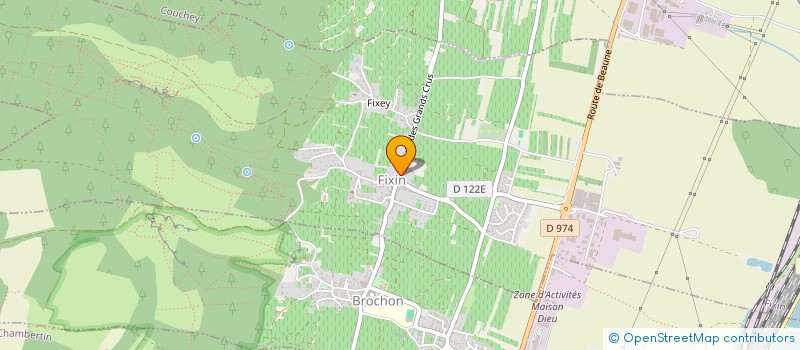 localisation de l'entreprise GROUPEMENT FONCIER VITICOLE RAPHET  MOREY-SAINT-DENIS