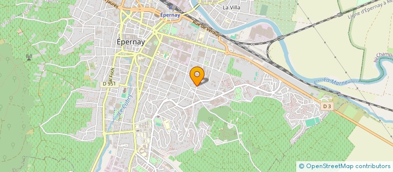 localisation de l'entreprise GROUPEMENT FONCIER VITICOLE SAINT VINCENT AY 1584 - LES GODATS  EPERNAY