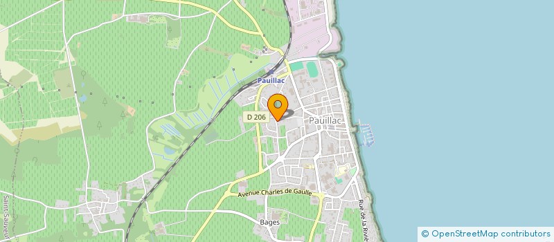 localisation de l'entreprise GROUPEMENT FONCIER VITICOLE SAINT VINCENT LA ROSE PAUILLAC  PAUILLAC