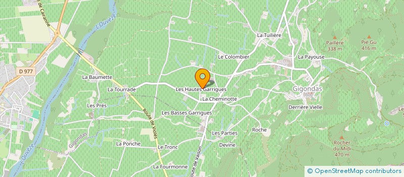 localisation de l'entreprise GROUPEMENT FONCIER VITICOLE SANTA DUC  GIGONDAS