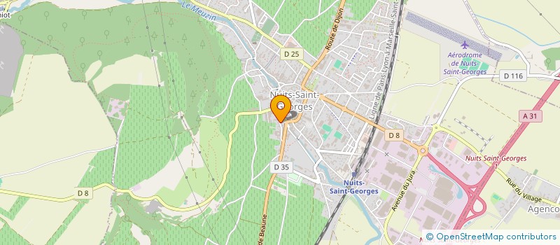 localisation de l'entreprise GROUPEMENT FONCIER VITICOLE VOLMONT à NUITS-SAINT-GEORGES