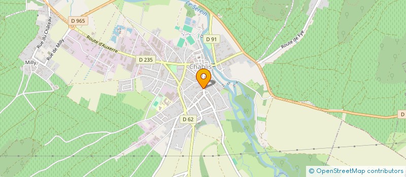 localisation de l'entreprise GROUPEMENT FONCIER VITICOLE WILLIAM FEVRE  CHABLIS