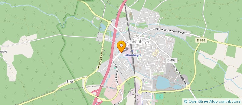 localisation de l'entreprise GROUPEMENT FORESTIER A2MC  LABOUHEYRE