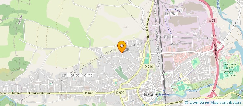 localisation de l'entreprise GROUPEMENT FORESTIER ACYBOIS  ISSOIRE