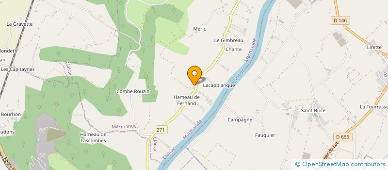 localisation de l'entreprise GROUPEMENT FORESTIER AGRICLAIR à CLAIRAC