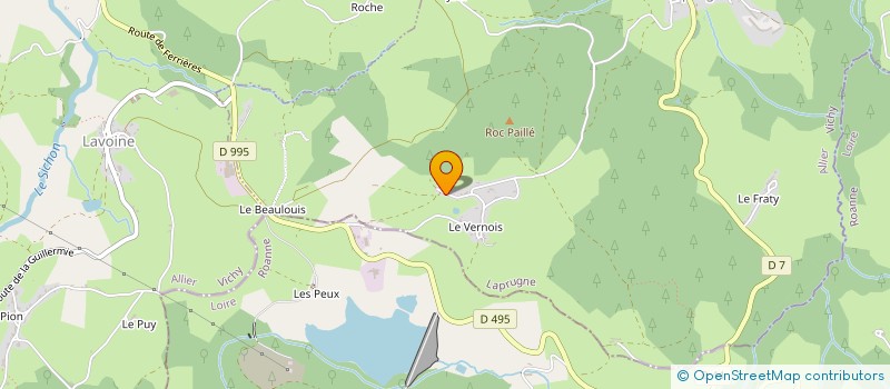 localisation de l'entreprise GROUPEMENT FORESTIER AGRICOLE CENTRE EST ET HAUT BEAUJOLAIS  CHATEL-MONTAGNE
