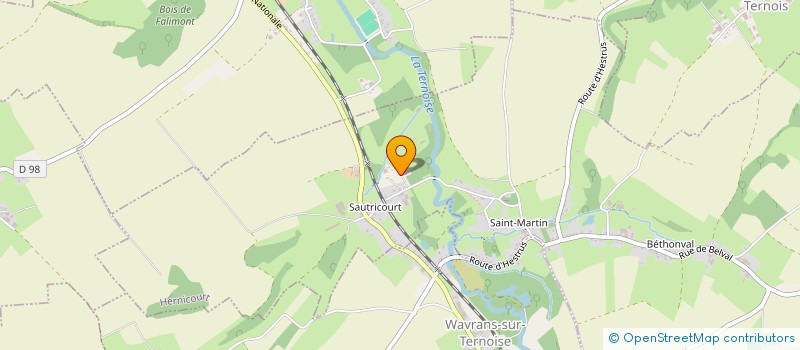 localisation de l'entreprise GROUPEMENT FORESTIER AGRICOLE DU BOIS DU FAY  HERNICOURT