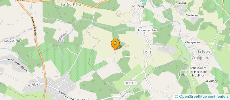 localisation de l'entreprise GROUPEMENT FORESTIER AGRICOLE LA FERME CAMARSAC  CAMARSAC