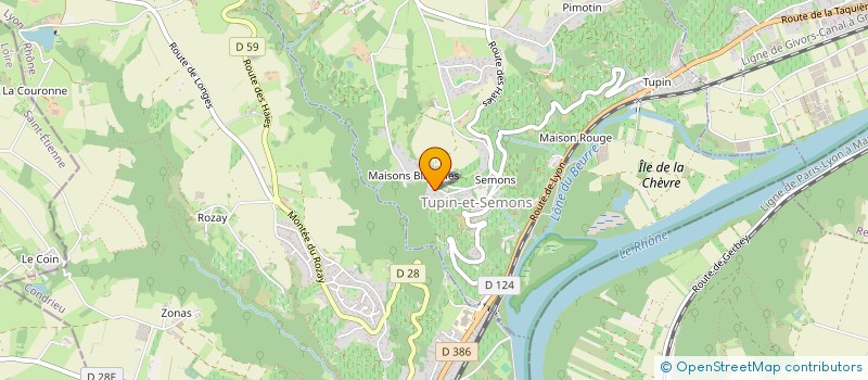 localisation de l'entreprise GROUPEMENT FORESTIER ALLIBERT  TUPIN-ET-SEMONS