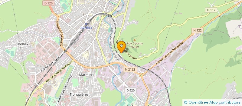 localisation de l'entreprise GROUPEMENT FORESTIER AMARUGUE à AURILLAC