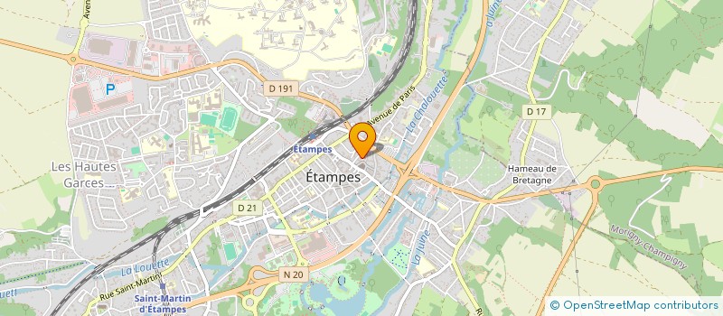 localisation de l'entreprise GROUPEMENT FORESTIER ANDELVIN  ETAMPES