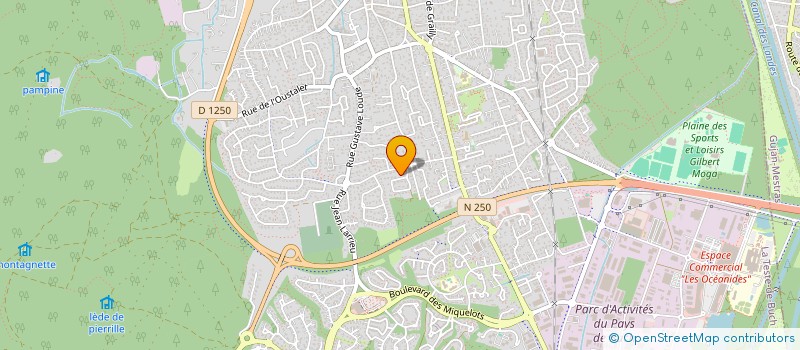 localisation de l'entreprise GROUPEMENT FORESTIER ANDRE FAUQUET à LA TESTE-DE-BUCH