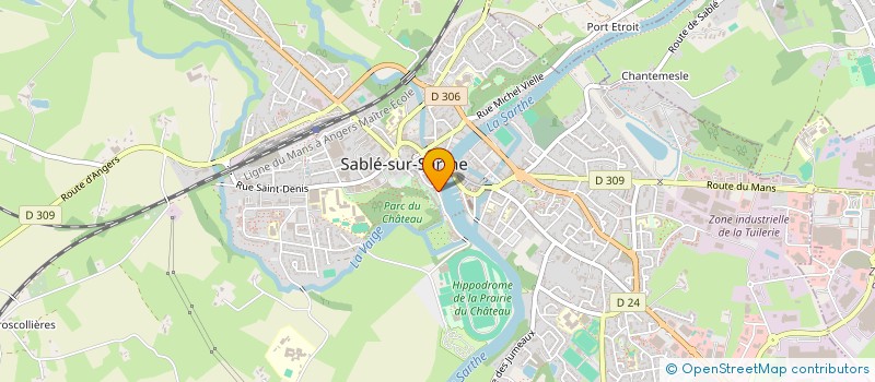 localisation de l'entreprise GROUPEMENT FORESTIER AUVERS FRAISIERS  PARCE-SUR-SARTHE