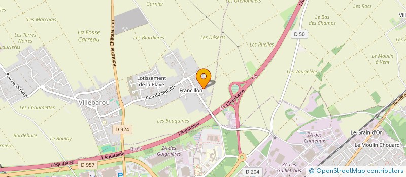 localisation de l'entreprise GROUPEMENT FORESTIER BALOOCKY  VILLEBAROU