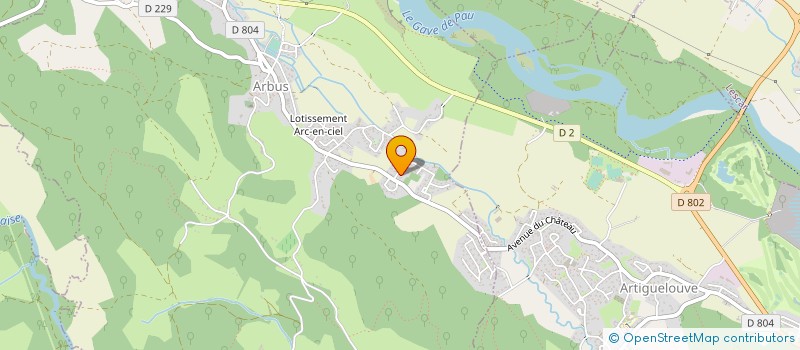 localisation de l'entreprise GROUPEMENT FORESTIER BASCO BEARNAIS  ARBUS