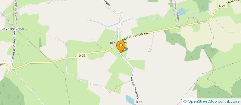 localisation de l'entreprise GROUPEMENT FORESTIER BEAUREGARD  SAINT-HILAIRE-DE-GONDILLY