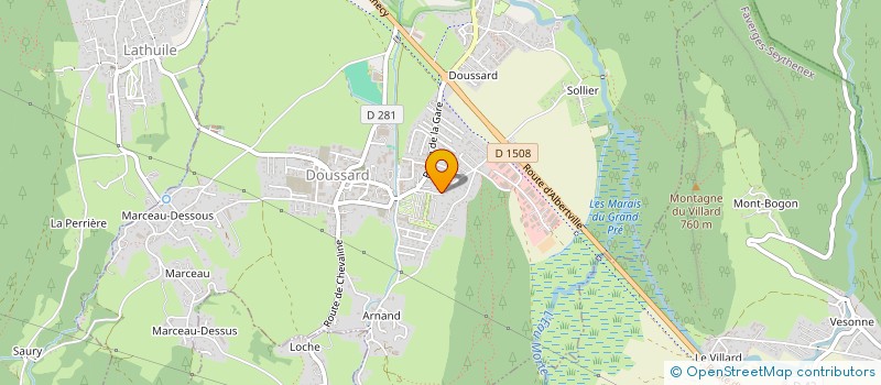 localisation de l'entreprise GROUPEMENT FORESTIER BERTHOBOIS LE MARTINET  DOUSSARD