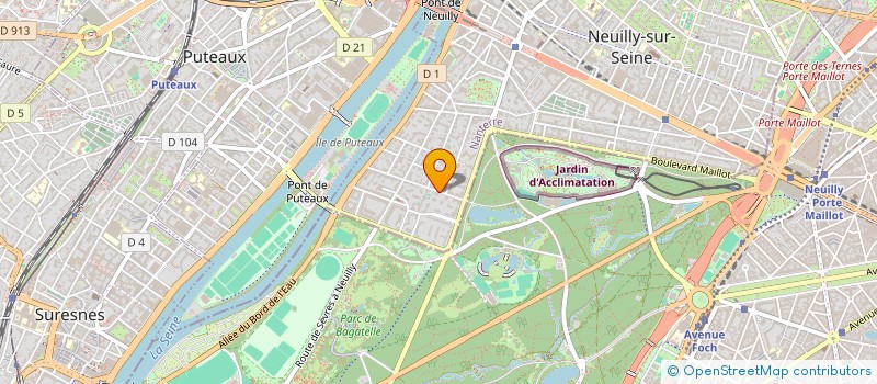 localisation de l'entreprise GROUPEMENT FORESTIER BJ 2000 à NEUILLY-SUR-SEINE