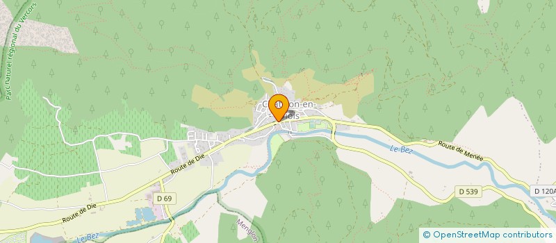 localisation de l'entreprise GROUPEMENT FORESTIER BLACHE DE LA VARAIME  CHATILLON-EN-DIOIS