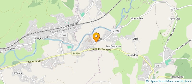 localisation de l'entreprise GROUPEMENT FORESTIER BLEU BRUYERE à VEZAC