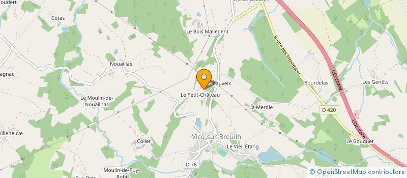 localisation de l'entreprise GROUPEMENT FORESTIER BLOMAC VICQ à VICQ-SUR-BREUILH