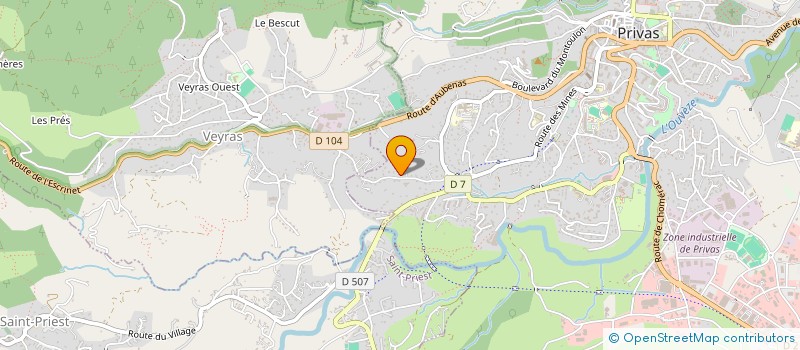 localisation de l'entreprise GROUPEMENT FORESTIER BOBILLON  PRIVAS